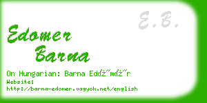 edomer barna business card
